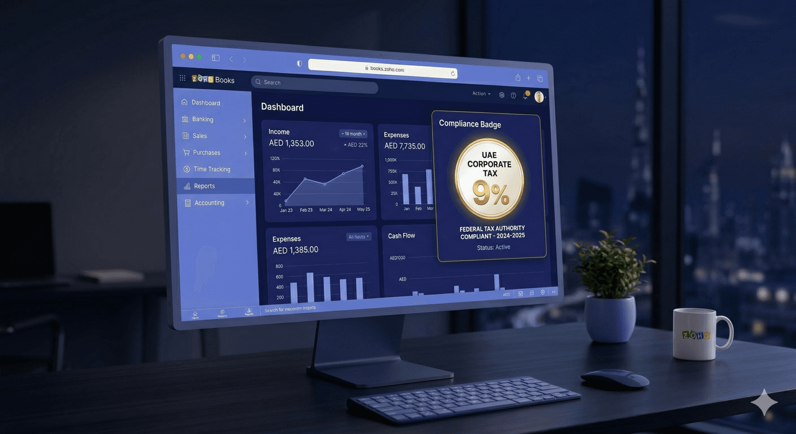 How to Configure UAE Corporate Tax (9%) in Zoho Books: A Step-by-Step Guide